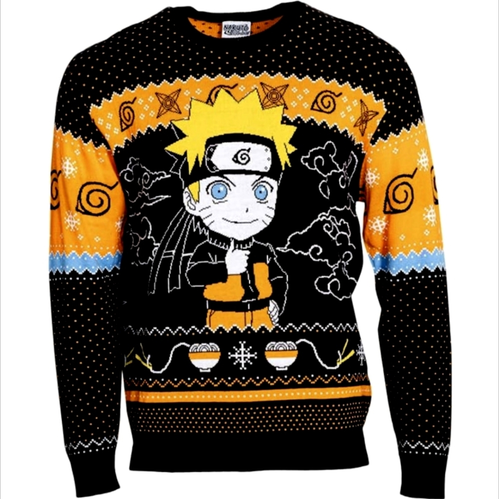 Naruto Ugly Christmas sweater Men size Small - Picture 1 of 7